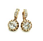 Mariana Earrings Brilliant Floral Clear Austrian Crystals My Treasures Coll.