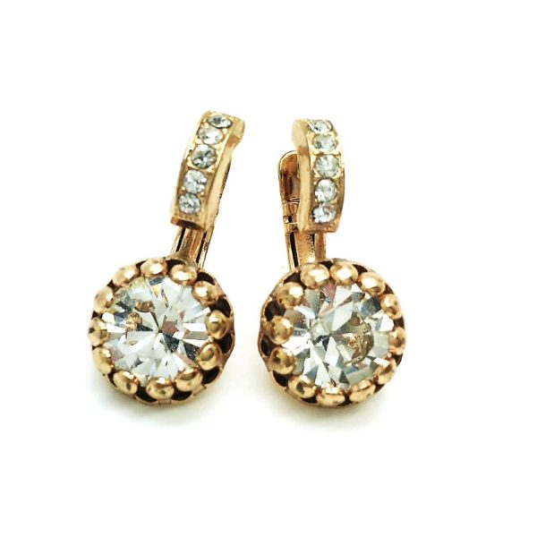 Mariana Earrings Brilliant Floral Clear Austrian Crystals My Treasures Coll.