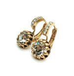 Mariana Earrings Brilliant Floral Clear Austrian Crystals My Treasures Coll. - Image 2