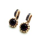 Earrings By Mariana My Treasures Coll. Gorgeous Amethyst & Tanzanite Swarovski Crystals - Image 3