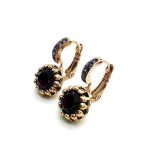 Earrings By Mariana My Treasures Coll. Gorgeous Amethyst & Tanzanite Swarovski Crystals - Image 2