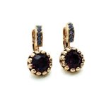 Earrings By Mariana My Treasures Coll. Gorgeous Amethyst & Tanzanite Swarovski Crystals