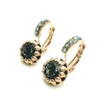 Mariana Earrings Simply Elegant Black Diamond & AB Austrian Crystals My Treasures Coll.