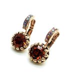 Mariana Earrings Sassy Topaz & AB Swarovski Crystals Flamingo Africa Coll. - Image 2