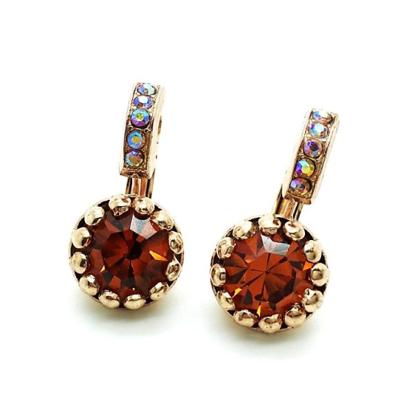 Mariana Earrings Sassy Topaz & AB Swarovski Crystals Flamingo Africa Coll.