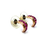 Mariana Earrings Simply Pretty Fuchsia Swarovski Crystals My Treasures Coll. - Image 3
