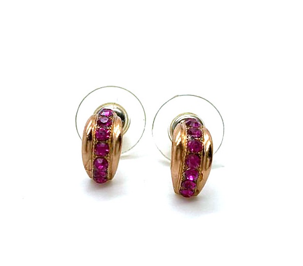 Mariana Earrings Simply Pretty Fuchsia Swarovski Crystals My Treasures Coll.