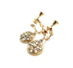 Mariana Earrings Glitzy Dangling Pearl Mineral & AB Austrian Crystals My Treasures Coll. - Image 2