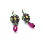Mariana Earrings Dangling Colorful Swarovski Crystals Cuba Caribbean Life Coll. - Image 2