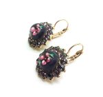 Mariana Earrings Exquisite Floral Purple Austrian Crystals Bohemian Rhapsody Songbook Coll. - Image 3