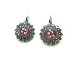Mariana Earrings Floral Amethyst Austrian Crystals Bohemian Rhapsody Songbook Coll.