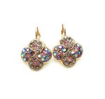Mariana Earrings Flamingo Africa Coll. Exquisite Pinks, AB & Clear Austrian Crystals - Image 2