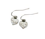 Mariana Earrings Glitzy Heart Shaped Clear Swarovski Crystals My Treasures Coll.