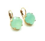 Mariana Earrings Lovely Light Green Opal Austrian Crystals My Treasures Coll. - Image 3