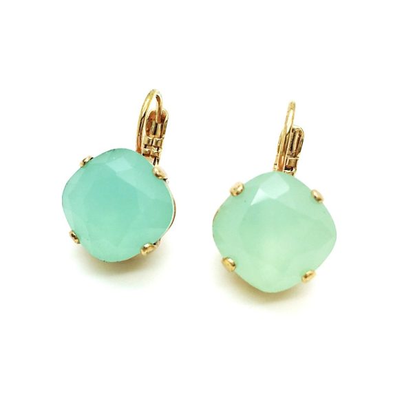 Mariana Earrings Lovely Light Green Opal Austrian Crystals My Treasures Coll.