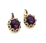 Earrings By Mariana Woman Classy Amethyst Swarovski Crystals - Image 3