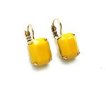 Earrings By Mariana My Treasures Coll. Classy Yellow Opal Austrian Crystals RG Plated - Image 3