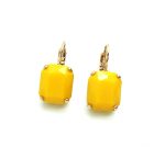 Earrings By Mariana My Treasures Coll. Classy Yellow Opal Austrian Crystals RG Plated - Image 2