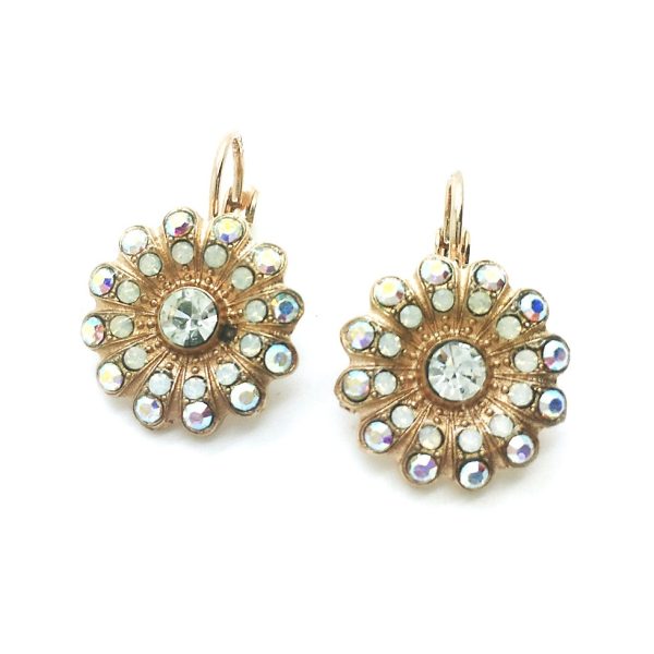 Earrings By Mariana Woman Timeless Clear and Opal Swarovski Crystals-RG