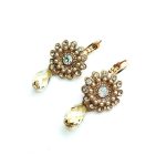 Mariana Earrings Alluring Pearl & Whites Swarovski Crystals Barbados Caribbean Life Coll. - Image 3