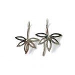 Mariana Earrings Flower Shaped Rhodium Plated My Treasures Coll.