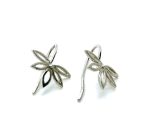 Mariana Earrings Flower Shaped Rhodium Plated My Treasures Coll. - Image 3