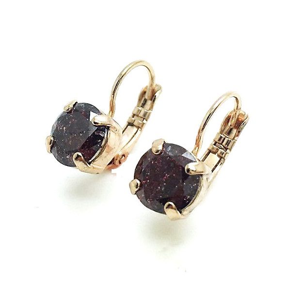 Mariana Earrings Gorgeous Chocolate Brown Swarovski Crystals My Treasures Coll.