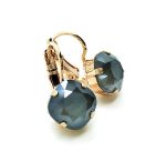 Earrings By Mariana Woman Alluring Dark Grey Swarovski Crystals - Image 3