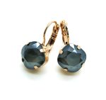 Earrings By Mariana Woman Alluring Dark Grey Swarovski Crystals - Image 2