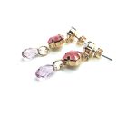 Mariana Earrings Sassy Dangling Pinks & Purples Swarovski Crystals My Treasures Coll. - Image 3