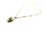 Mariana Necklace Pendant Oval Locket Beaded Black Diamond & AB Austrian Crystals My Treasures Coll. - Image 3