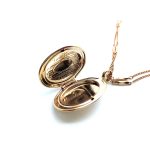 Mariana Necklace Pendant Oval Locket Beaded Black Diamond & AB Austrian Crystals My Treasures Coll. - Image 2