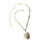 Mariana Necklace Pendant Locket Beaded Pearl & White Opal Swarovski Crystals My Treasures Coll. - Image 2