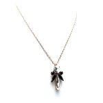 Mariana Necklace Pendant Fashionable Clear & Jet Swarovski Crystals Checkmate Cocktail Hour Coll. - Image 3