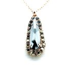 Mariana Necklace Pendant Exquisite Hematite, Nightfall & Aurum Swarovski Crystals My Treasures Coll.