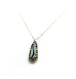 Mariana Necklace Pendant Exquisite Hematite, Nightfall & Aurum Swarovski Crystals My Treasures Coll. - Image 3