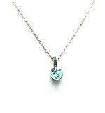 Mariana Necklace Pendant Adorable Blues Swarovski Crystals Congo Africa Coll. - Image 3
