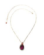 Mariana Pendant Pair Shape Siam, Ruby & Burgundy Swarovski Crystals Lady In Red Songbook Coll.