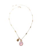 Necklace Pendant By Mariana My Treasures Coll. Rose & Smoked Topaz Austrian Crystals - Image 2