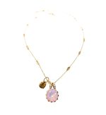 Necklace Pendant By Mariana My Treasures Coll. Rose & Smoked Topaz Austrian Crystals - Image 3