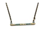 Mariana Necklace Pendant Bar Line Beaded Swarovski Crystals Cocktail Hour Coll.