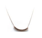 Mariana Necklace Pendant Bar Beaded Chocolate Brown Swarovski Crystals My Treasures Coll. - Image 2