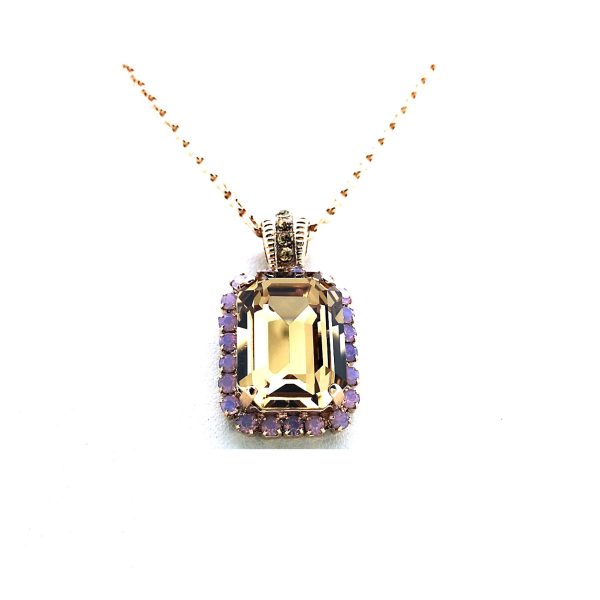 Necklace Pendant By Mariana My Treasures Coll. Stunning Topaz & Opal Swarovski Crystals