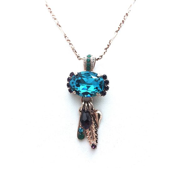 Mariana Necklace Pendant Fashionable Blues & Purples Swarovski Crystals Patience Inspiration Coll.