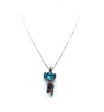 Mariana Necklace Pendant Fashionable Blues & Purples Swarovski Crystals Patience Inspiration Coll. - Image 3