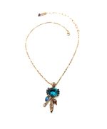 Mariana Necklace Pendant Finely Detailed Blues & Purples Swarovski Crystals Inspiration Coll. - Image 3