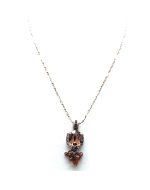 Necklace Pendant By Mariana Woman Stunning Topaz and Pink Swarovski Crystals - Image 3