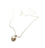 Mariana Necklace Pendant Pentagon Shaped Golden Shadow Austrian Crystals My Treasures Coll. - Image 3