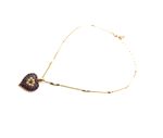 Mariana Necklace Pendant Heart Shaped Pearl Mineral, Sapphire & Amethyst Swarovski Crystals My Treasures Coll. - Image 3