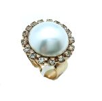 Mariana Ring Exude Elegance White Shell Mineral & Clear Swarovski Crystals Kalahari Africa Coll. - Image 2
